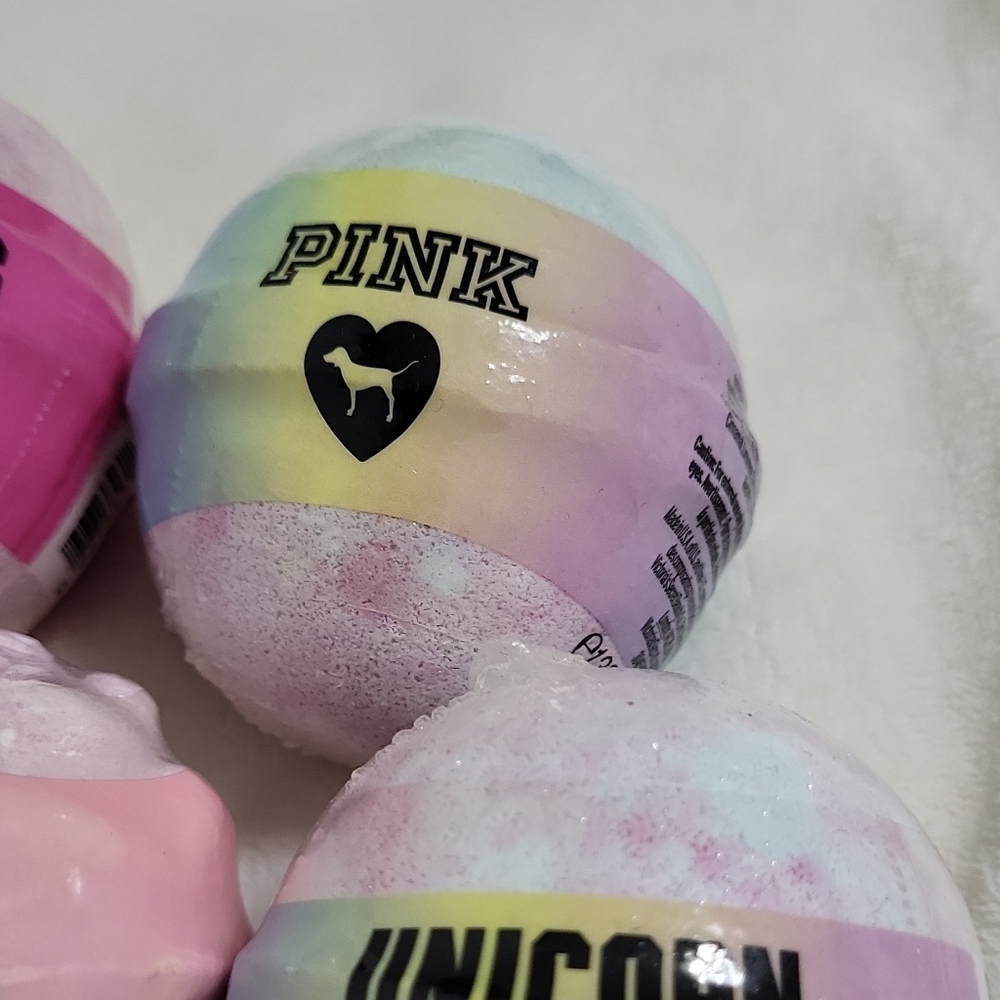 PINK Bath Bombs Spring Feels Unicorn Vibes Assorted Scents 4.6 oz lot of 11 - Picture 11 of 16